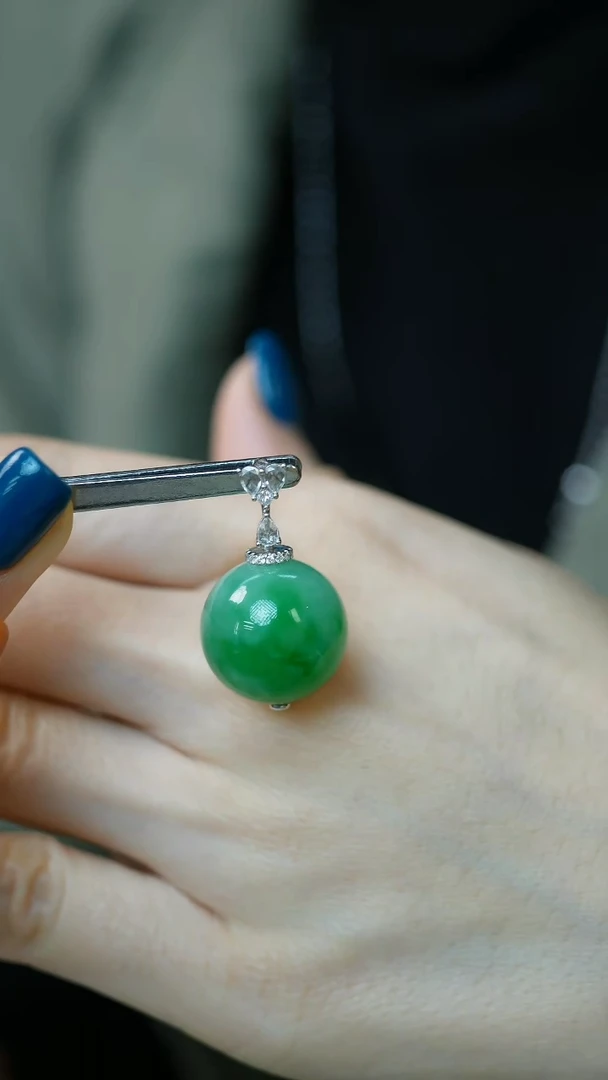 18K金镶嵌挂件翡翠18-吊坠/姿/XY