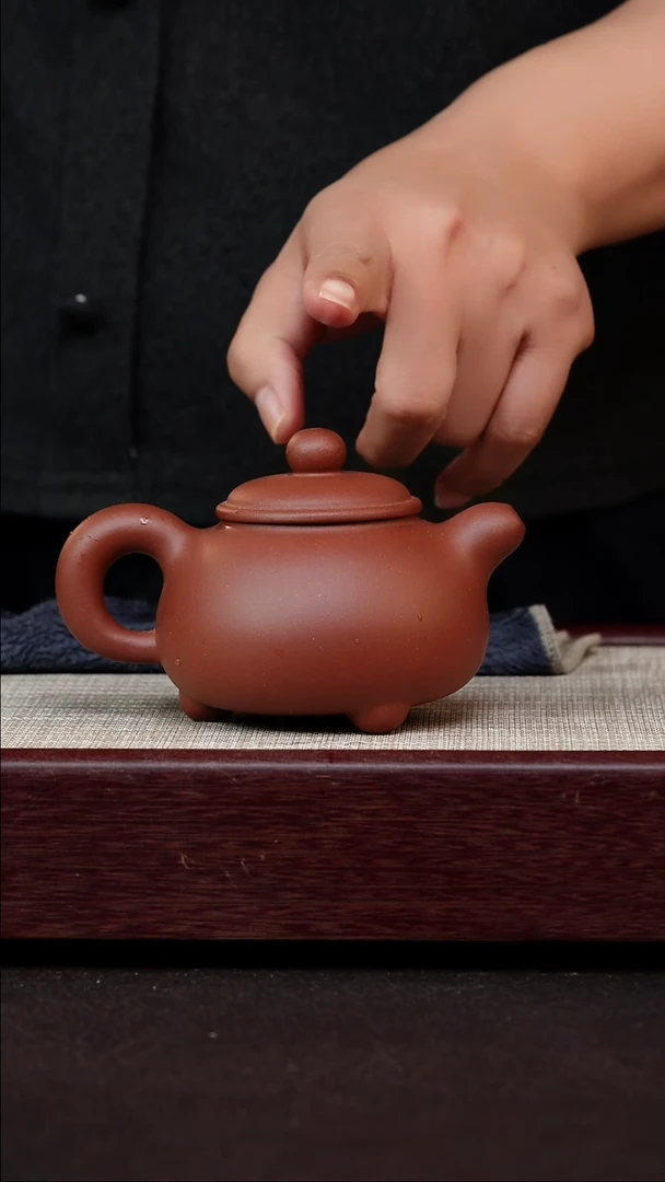 茶杯紫砂底槽清童稚
