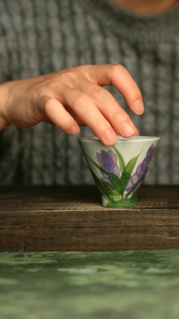 瓷器青诗集手工手绘瓷器