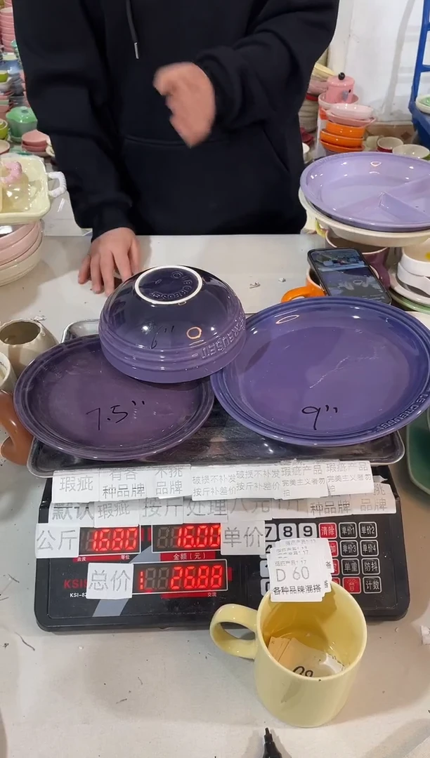 【闪购商品】其他瓷片微瑕陶瓷餐具家用D60