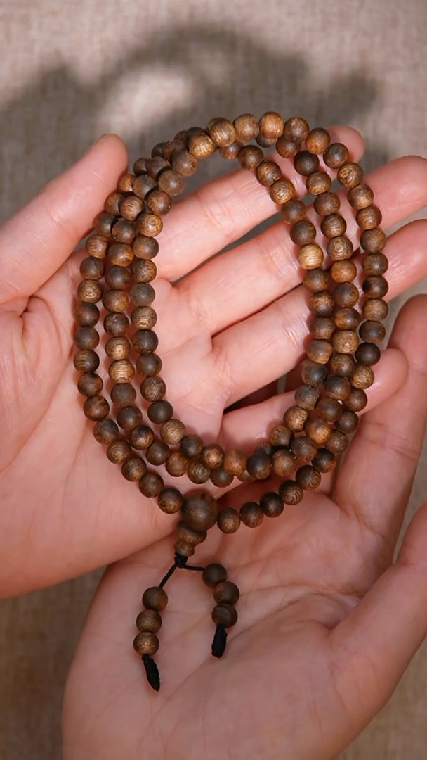 【闪购商品】沉香手串奇楠留疤圆珠0.6多圈14g+