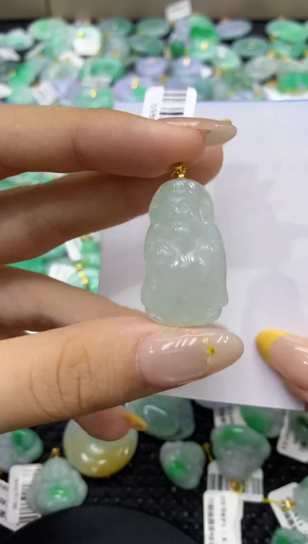 颈饰未镶嵌翡翠天然缅甸翡翠A货