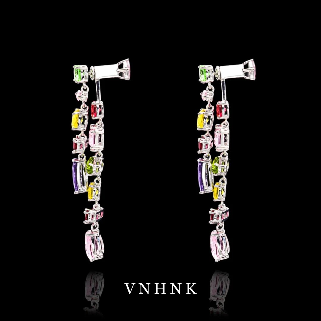 铜合金合成锆石耳饰 美可儿    H126    银色时尚气质耳环