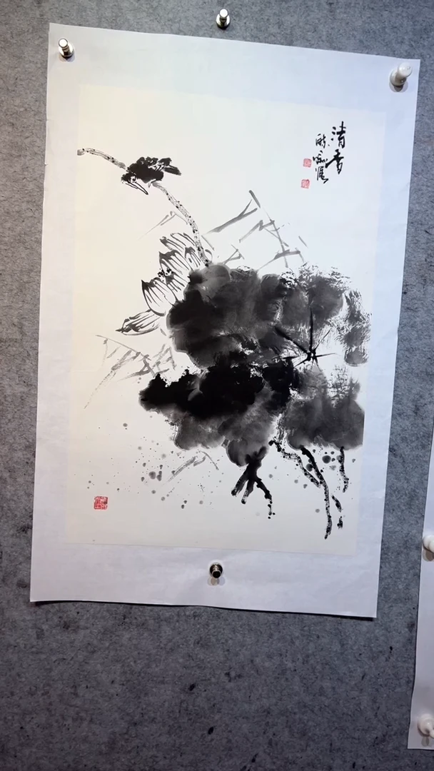 国画澹*张自学水墨画40