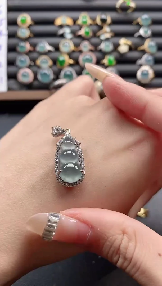 银S925镶嵌戒指翡翠51151