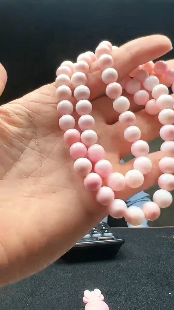 贝壳非金属粉车厘子多圈手串卡8mm—多样性发