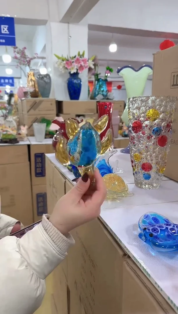 【闪购商品】无铅玻璃美全花器-s-早26