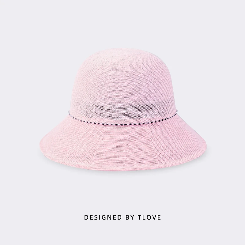 4302帽子女户外休闲渔夫帽夏季新款时尚百搭出游和纸大帽檐遮阳帽