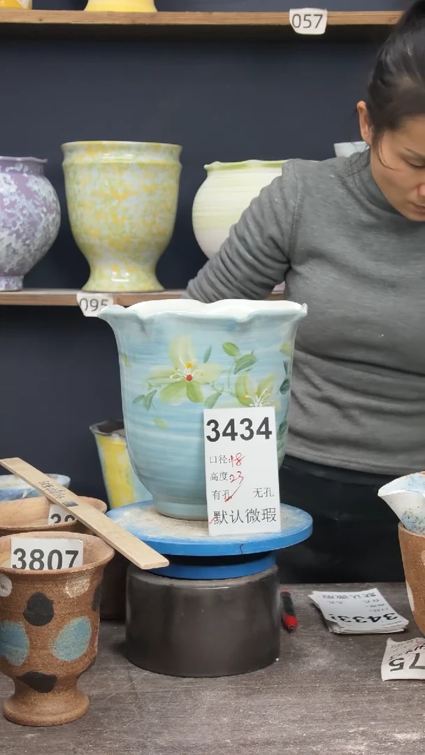 景德镇花盆默认微瑕3434