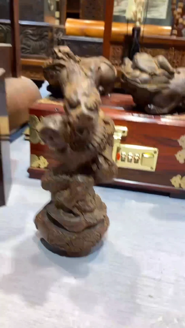 木工艺品 福利 捡漏 888 龙柱子
