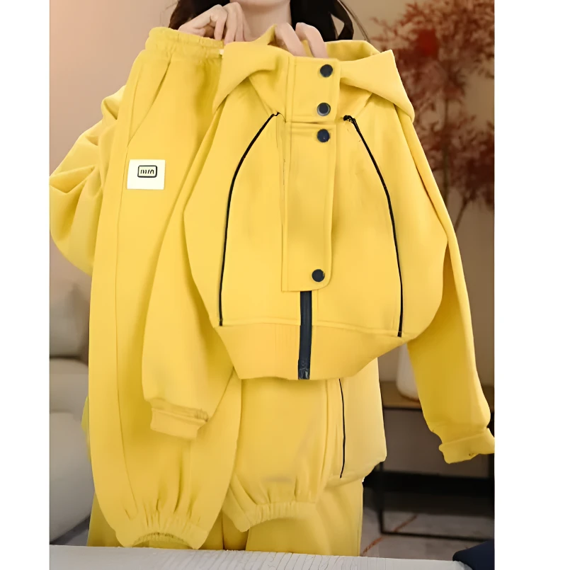 【高品质】儿童春装运动套装2025新款男女童中小大童春秋洋气时髦潮