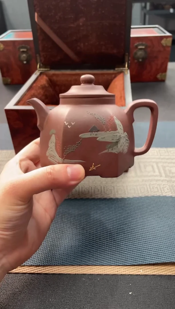 茶壶紫砂249 宜兴原矿紫砂