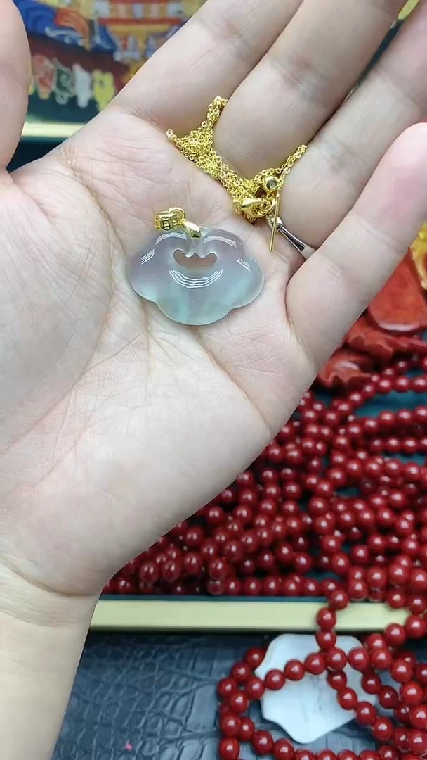 【闪购商品】玛瑙/玉髓新款合金福锁吊坠