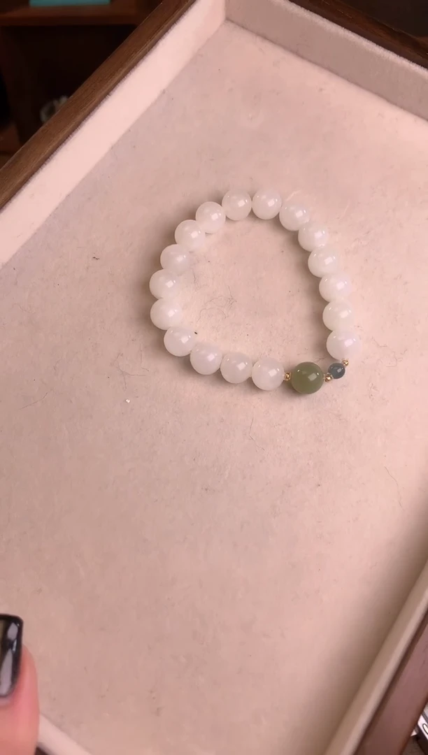 【闪购商品】和田玉手链未镶嵌和田玉白玉单圈