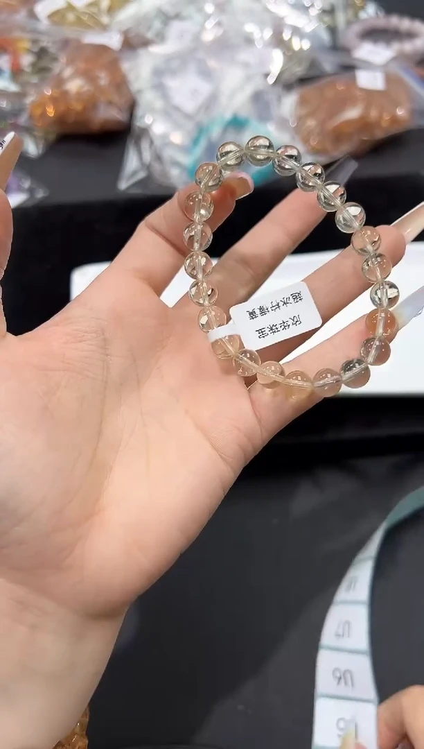 水晶手串未镶嵌2U多样性发其一【1条】默认微瑕