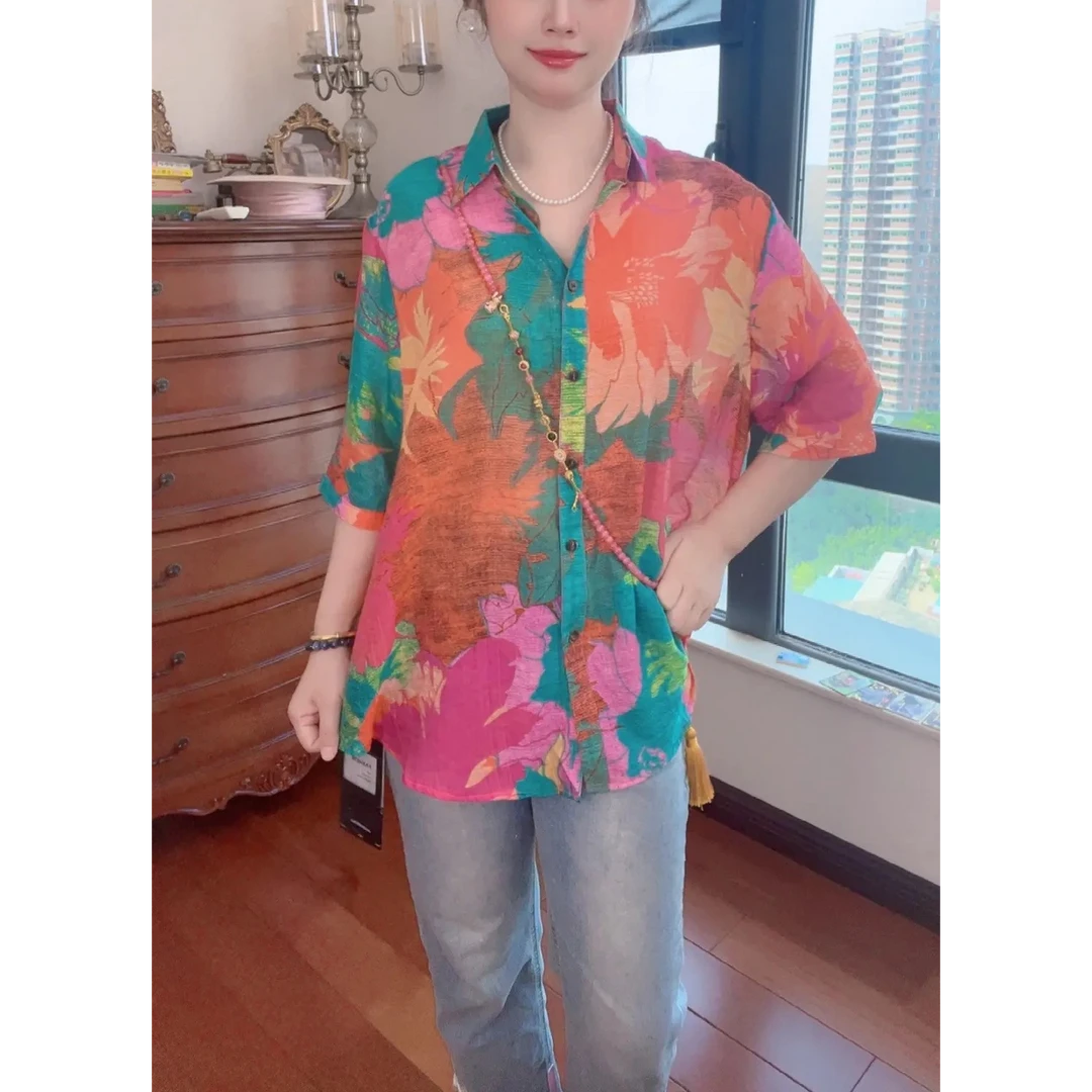 春季新款洋气遮肉显瘦设计感上衣百搭网红爆款印花打底衫女