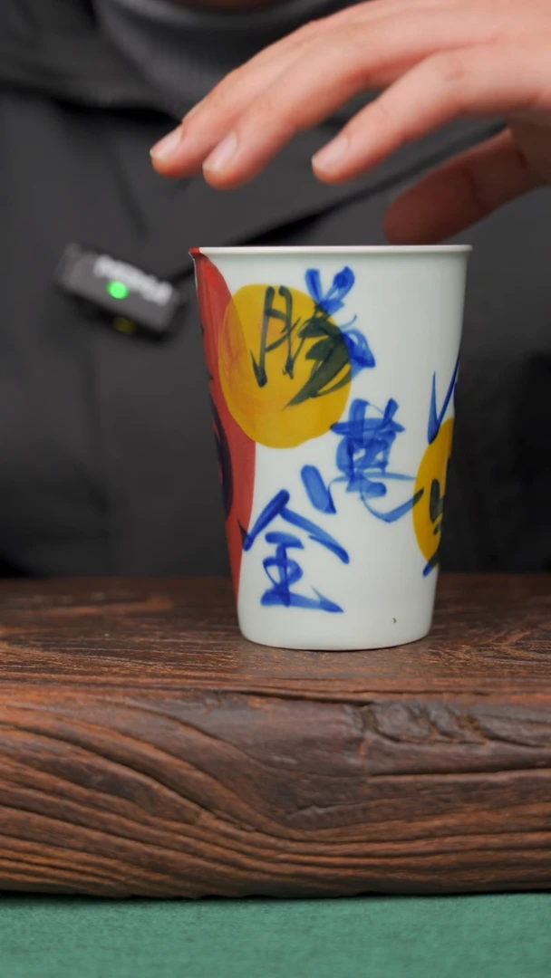 【闪购商品】瓷片58寻一缕瓷香杯釉下手工手绘瓷器