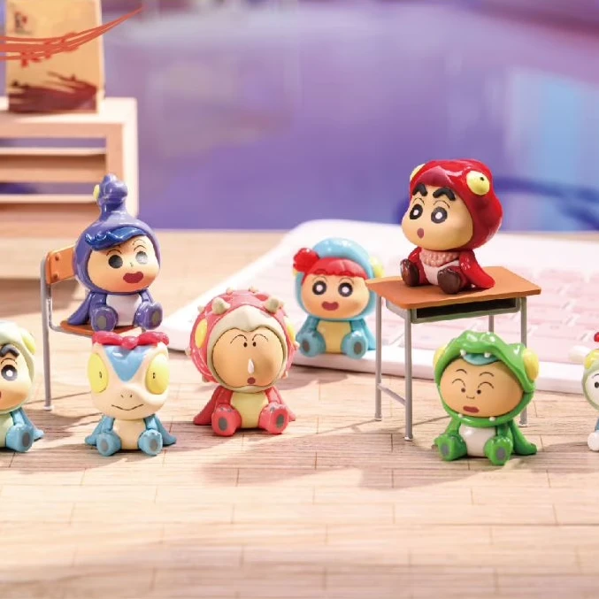 YoYo【拆盒】蜡笔小新我们的恐龙日记坐坐萌粒 潮玩盲盒代拆