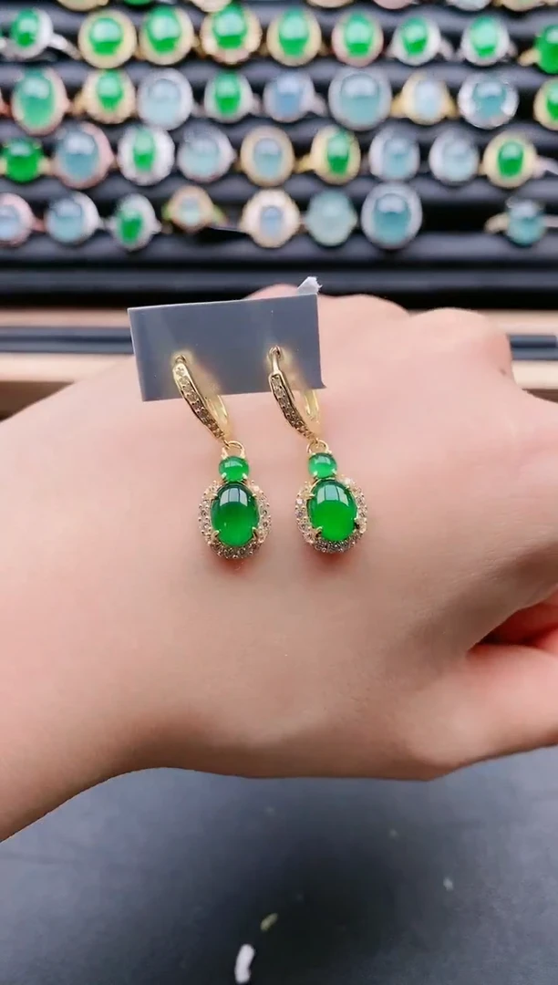 【闪购商品】翡翠戒指银S925镶嵌1111