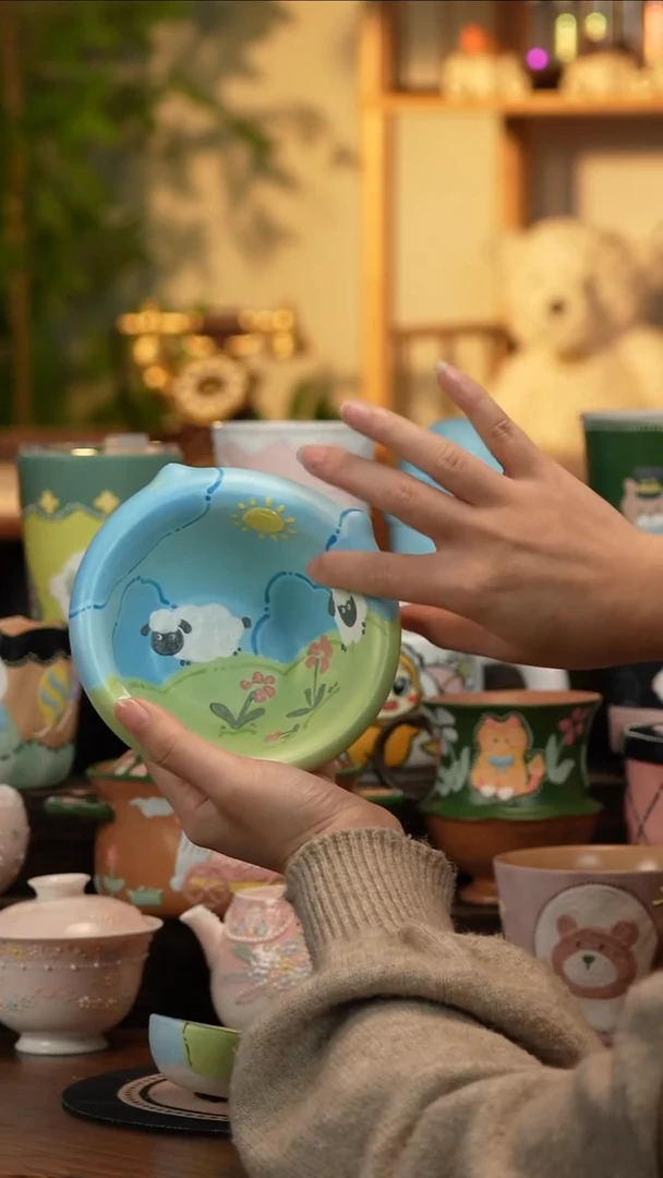 杯子瓷A212景德镇原创手工陶瓷