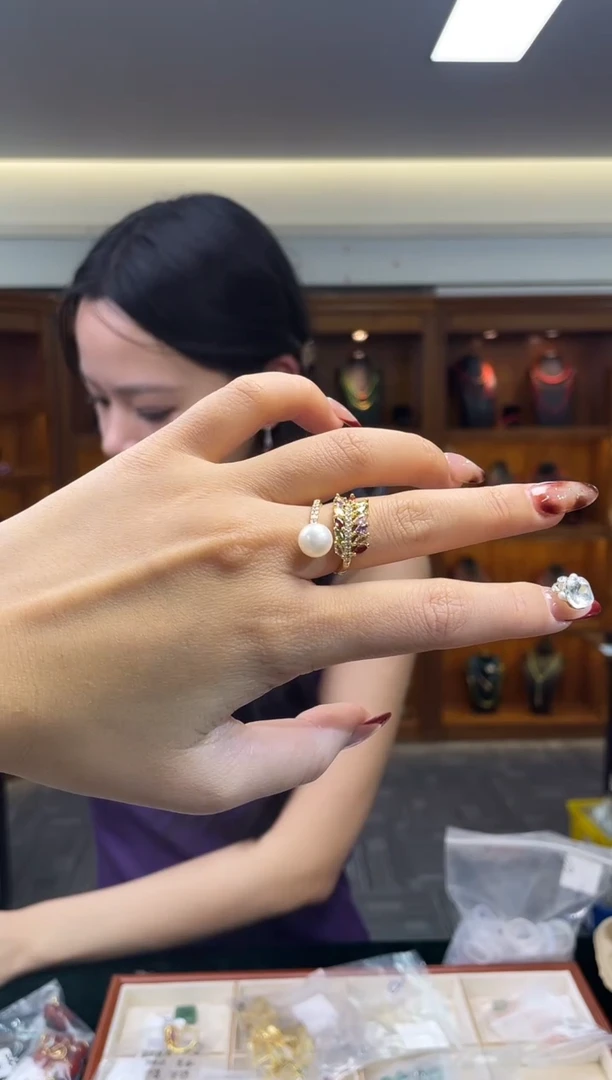 未镶嵌戒指淡水珍珠（多样性发一件）