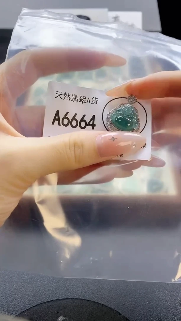 翡翠未镶嵌吊坠(赠链)天然翡翠A货