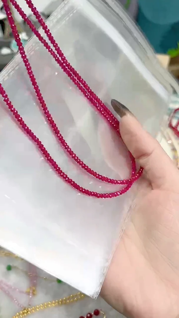 【闪购商品】红宝石颈饰银S925镶嵌刻99