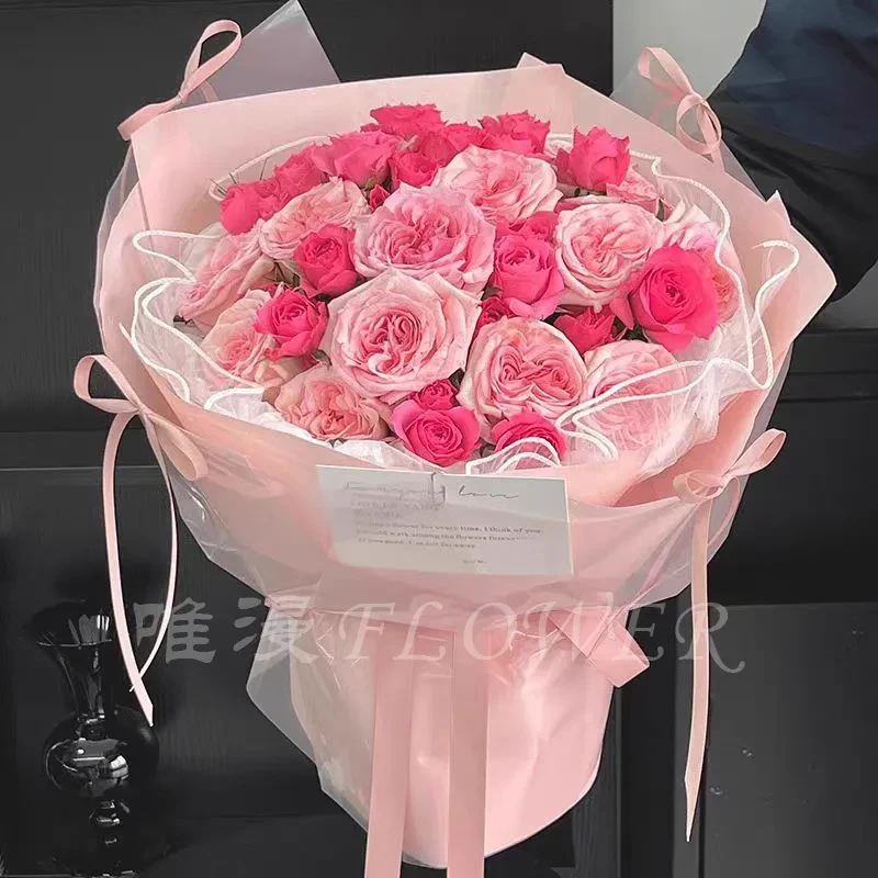 浪漫味道-11朵粉玫瑰苏菲宝贝鲜花束花店免费配送生日鲜花小时达送女友送闺蜜214花束礼物E612