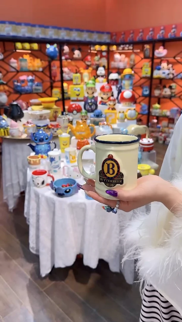 瓷片@@哈利波特黄油啤酒陶瓷杯