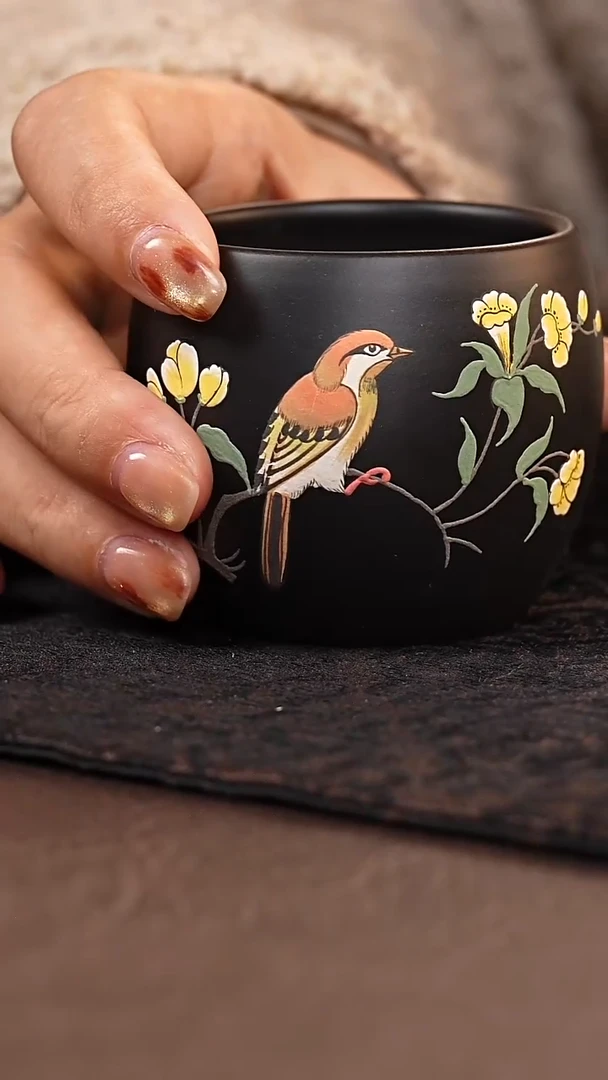 茶杯紫砂捂灰主人杯