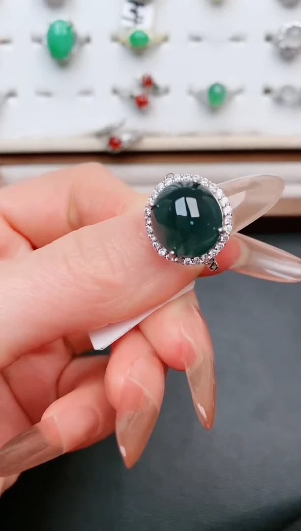 【闪购商品】翡翠戒指银S925镶嵌.....