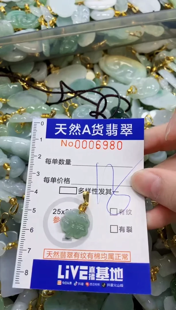 颈饰未镶嵌翡翠天然A货翡翠