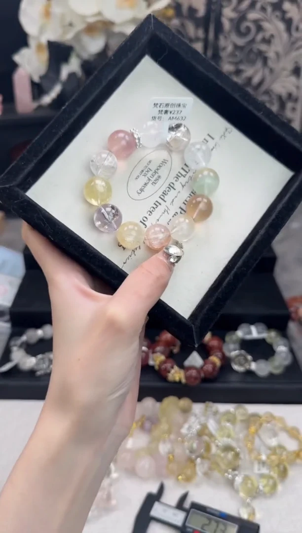 水晶手链未镶嵌天然水晶 多样性发货