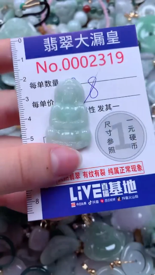 翡翠未镶嵌吊坠(不含链)2319