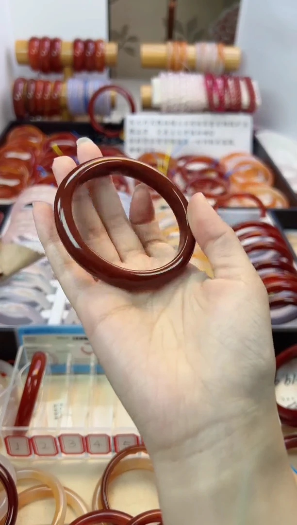 【闪购商品】玛瑙/玉髓手镯未镶嵌【默认微瑕】56