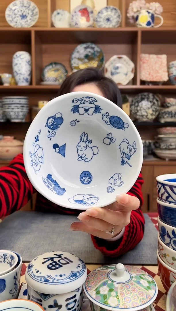 瓷片兔子 咖喱碗