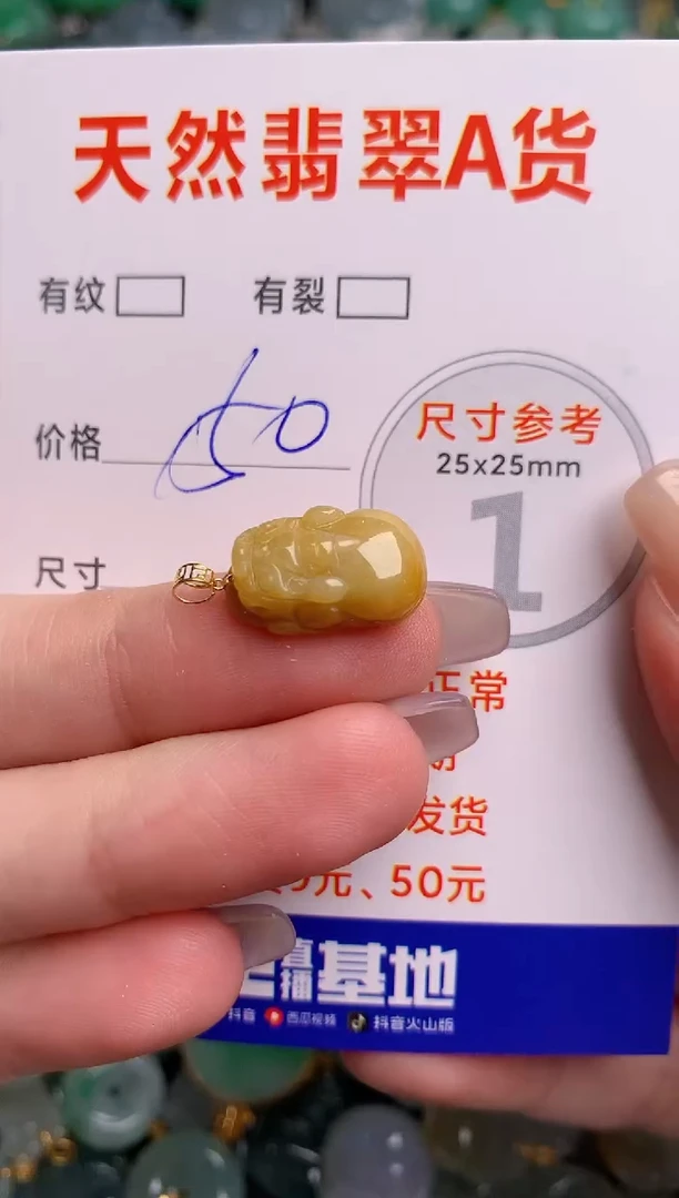 翡翠18K金镶嵌颈饰0079450652