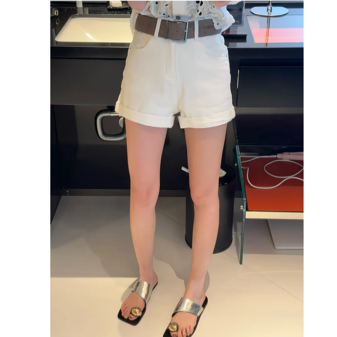 【Y&YI JIN】小众美学设计款牛仔短裤