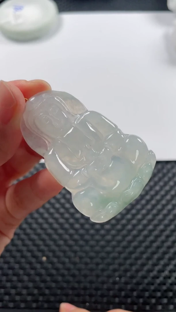 颈饰未镶嵌翡翠基地发货H 3092 观音