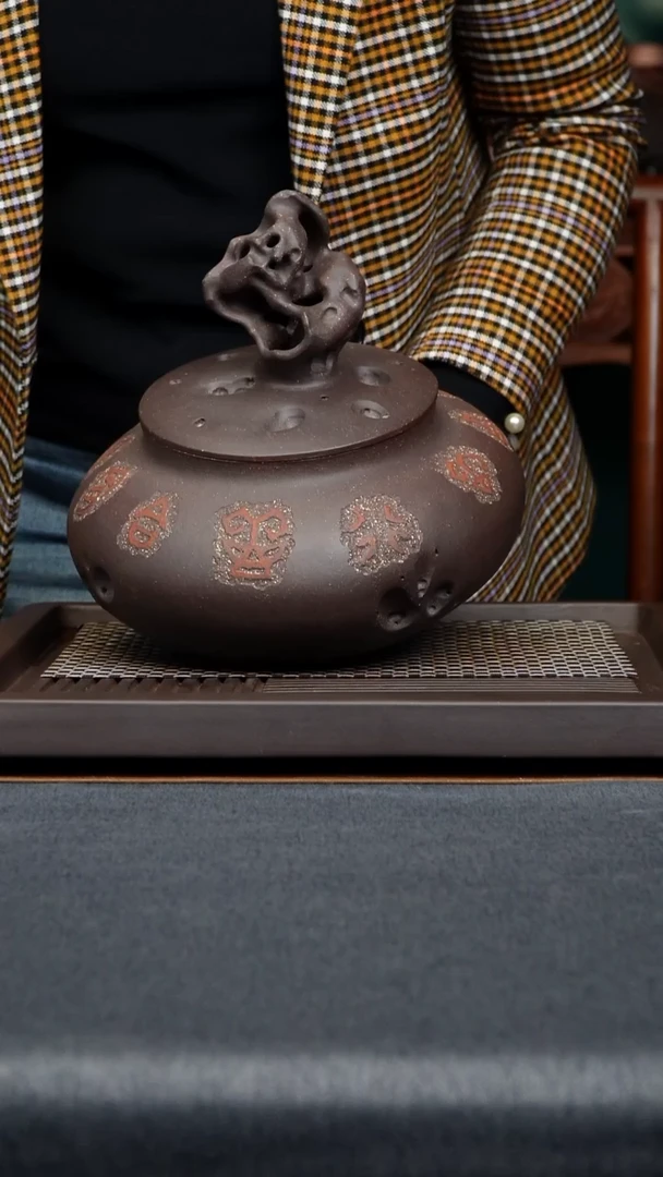 紫砂茶叶罐茶罐黄龙山原矿老紫泥纯手工制作