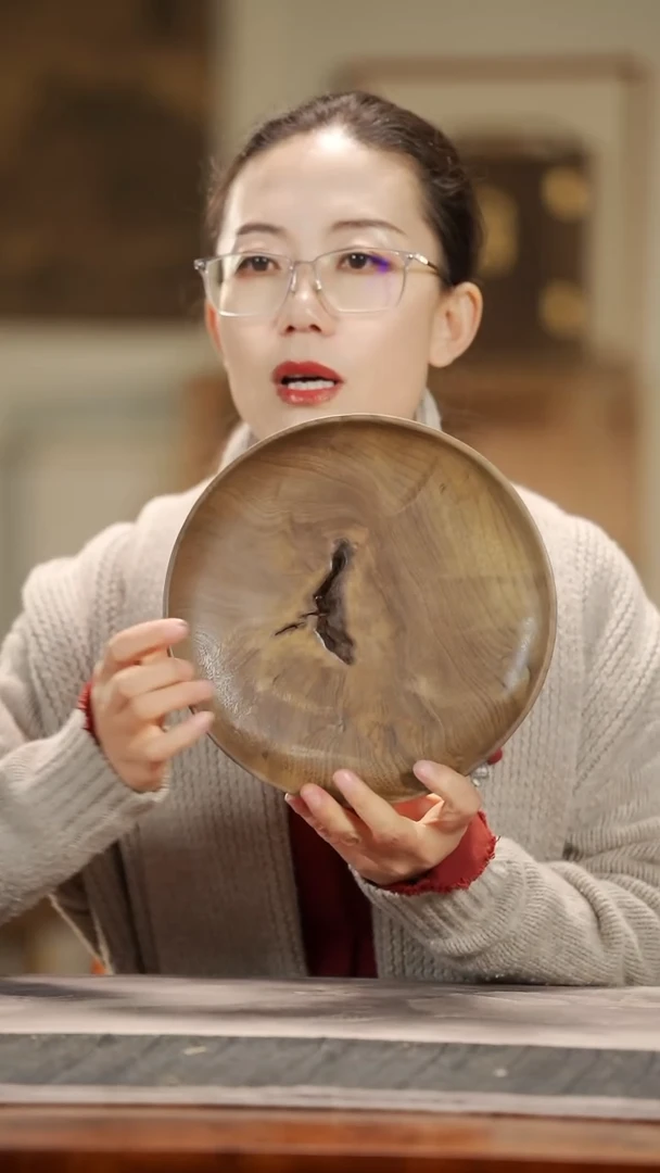 【闪购商品】金丝楠木雕622原木款圆盘