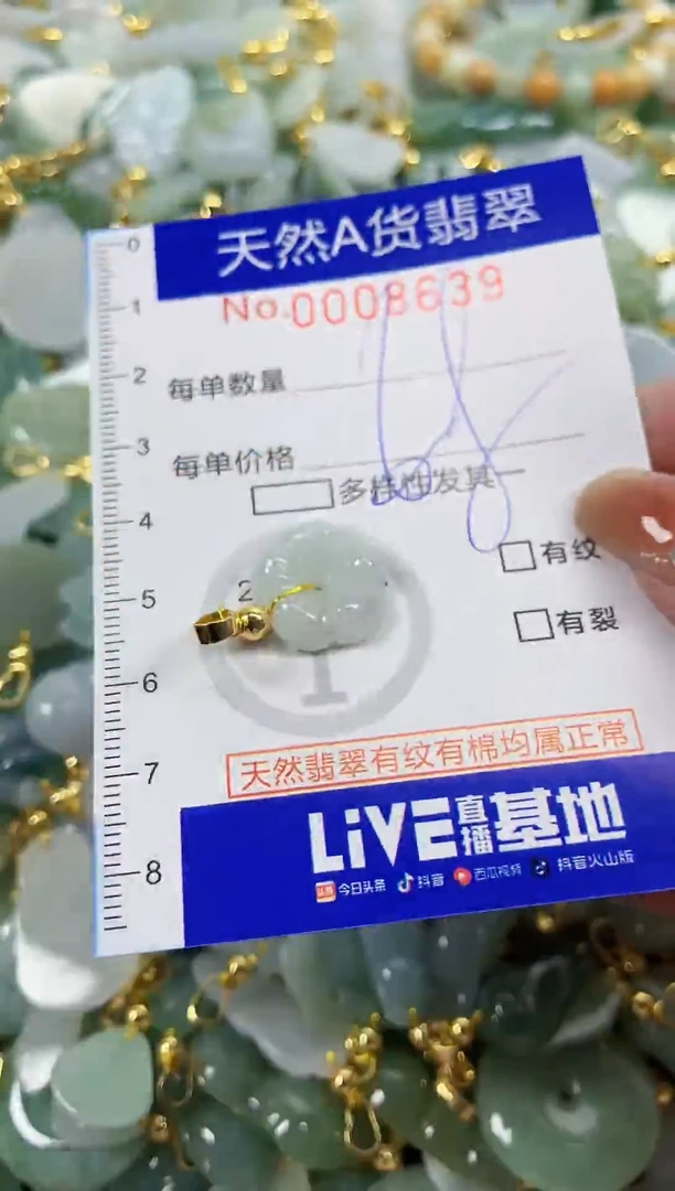颈饰未镶嵌翡翠天然A货翡翠