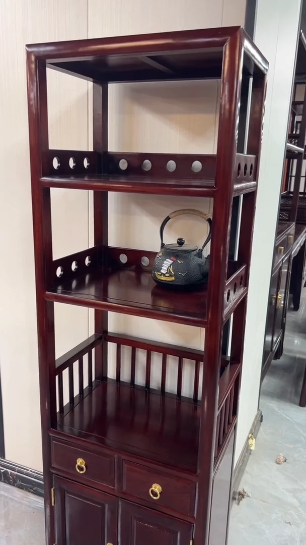 花梨木类桌酸枝色书柜