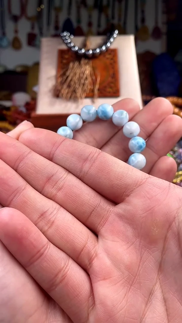 【闪购商品】针钠钙石（海纹石）手串未镶嵌(一物一件)136632