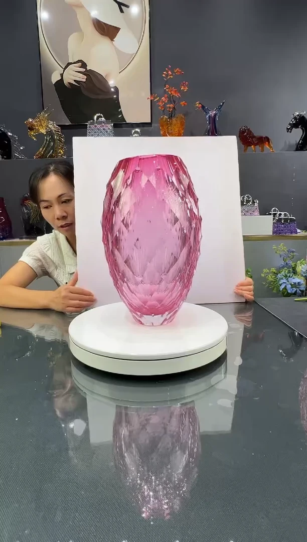 琉璃水晶琉璃花瓶1个