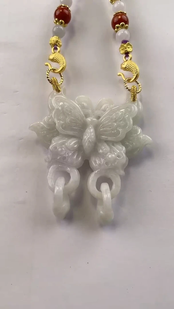 【闪购商品】翡翠颈饰未镶嵌2008(赠链)部分宝贝微瑕主播介绍为准