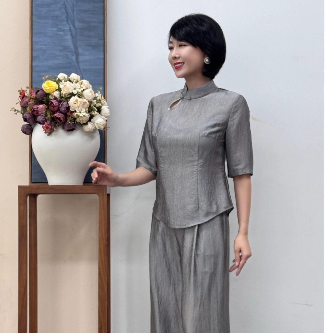 南山崔崔·新中式气质修身国风上衣