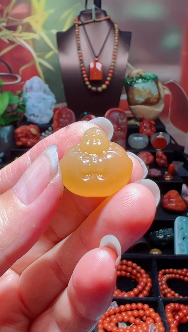 未镶嵌吊坠(不含链)玛瑙/玉髓佛公