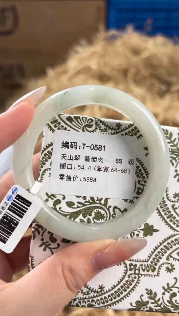 未镶嵌手镯石英质玉T-0581