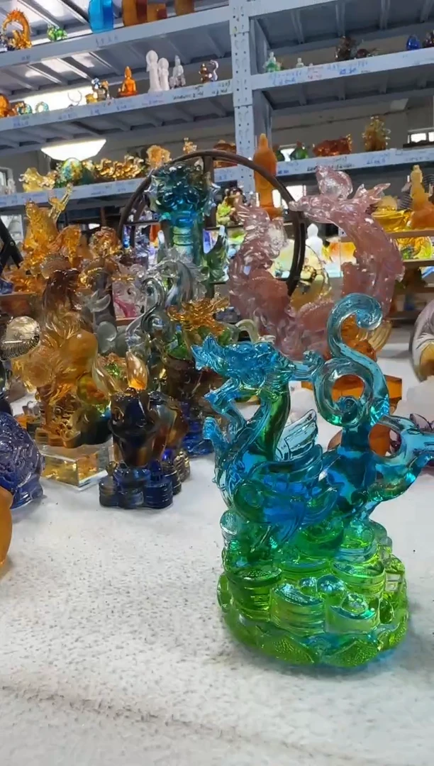 琉璃手工艺品906号青龙微瑕·不退不换·介意勿拍